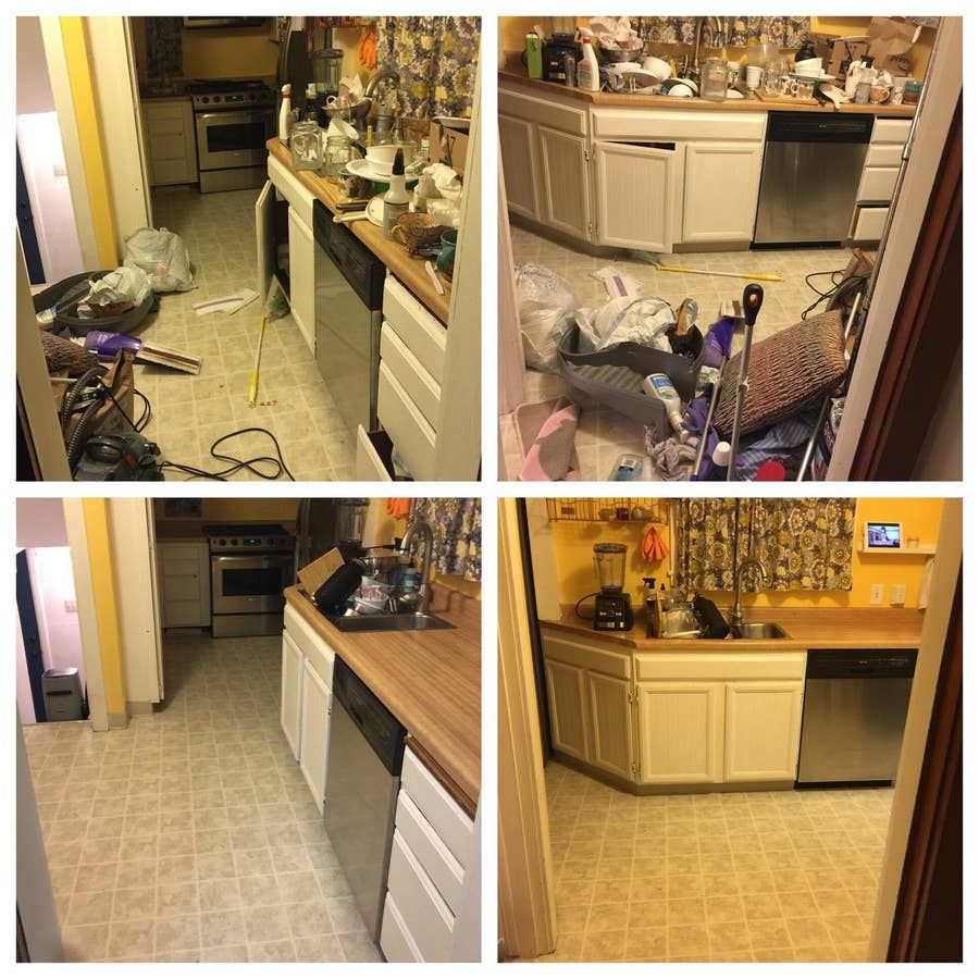 Carpet steam clean close-up